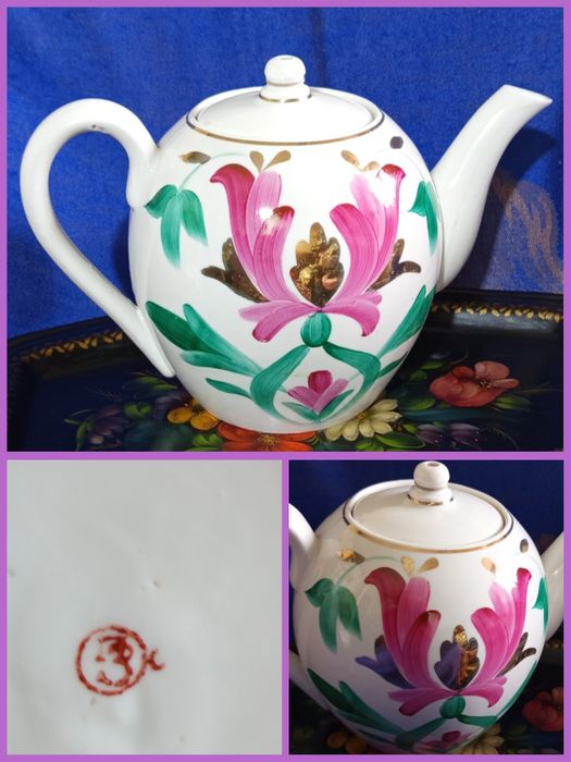 Чайник,коса, фарфор СССР