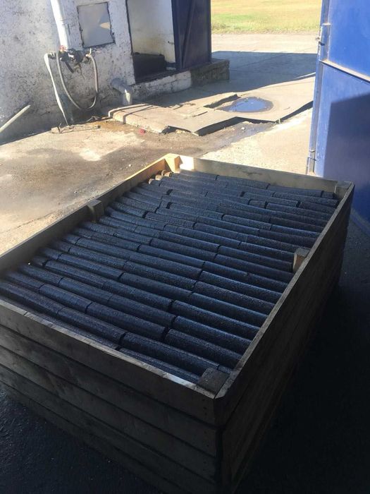 Брикети от слънчогледова  люспа