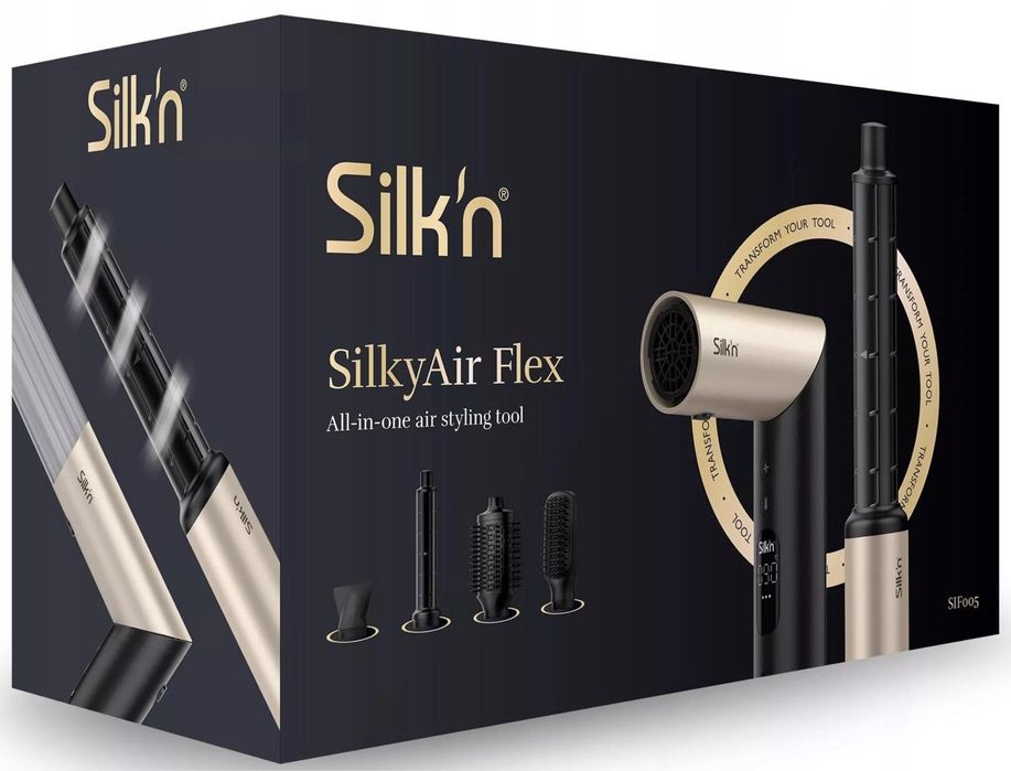 Silk’n - сешоар SILKYAIR FLEX 230V черен/златист