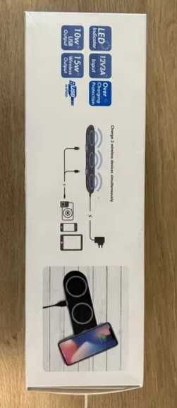 Incarcator wireless 3 telefoane + 2 USB in cutie - SIGILAT