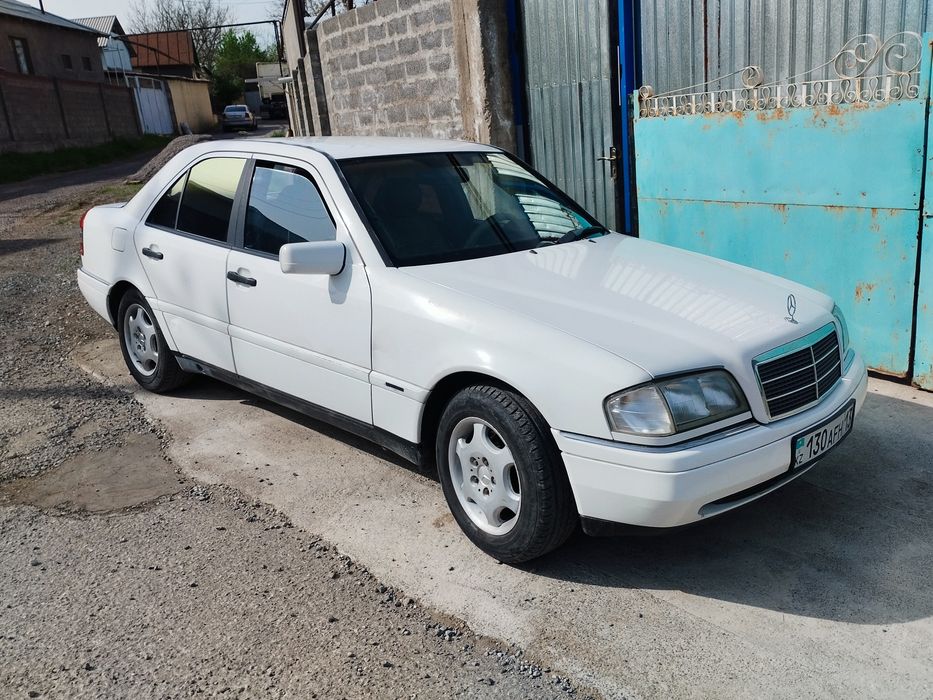 Мерседес w202 белый седан