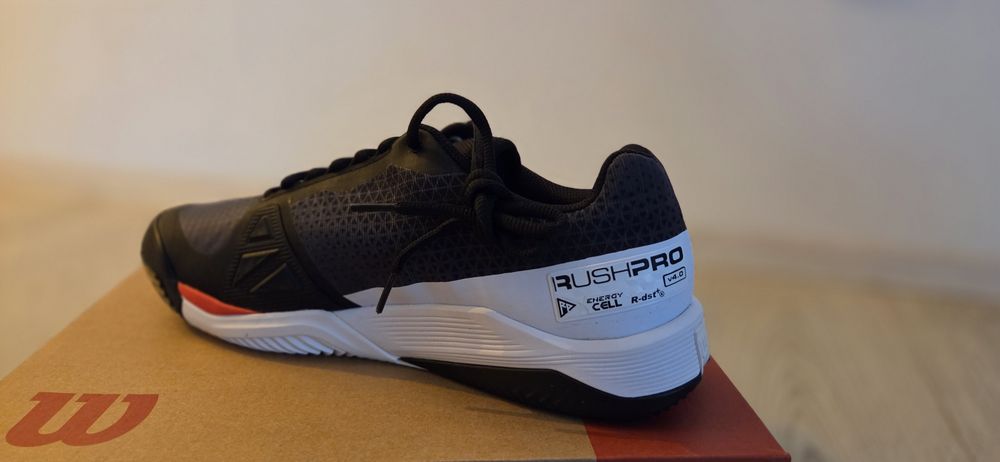 Pantofi tenis Wilson Rush Pro 4.0 Clay – noi, mărimea 46⅔