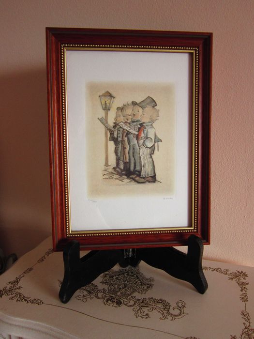 cadou deosebit rar "Harmony in Four Parts" by Hummel lithography 1993