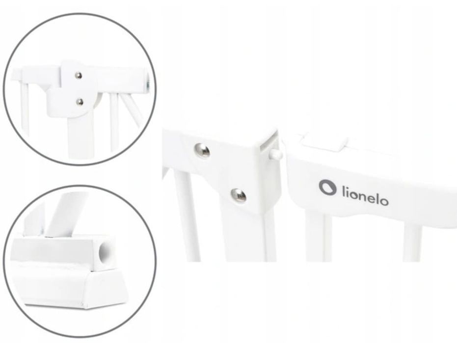 2 x Poarta de siguranta, Lionelo, Truus Slim, Prin presiune, 105 cm,