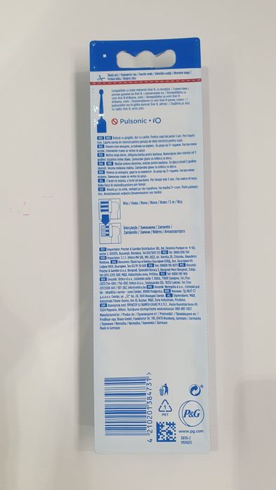 Capete periaj rezervă pt. periuță de dinți electrică Oral-B (Frozen II) pt. copii, peri moi, 2 buc/set