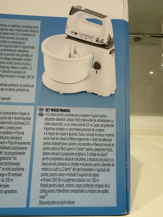 mixer si blender cu suport , 5 trepte de viteza