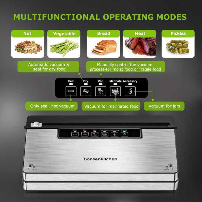Bonsenkitchen sigilant de vid Puternic 5 moduri 8L/min Viteză mare