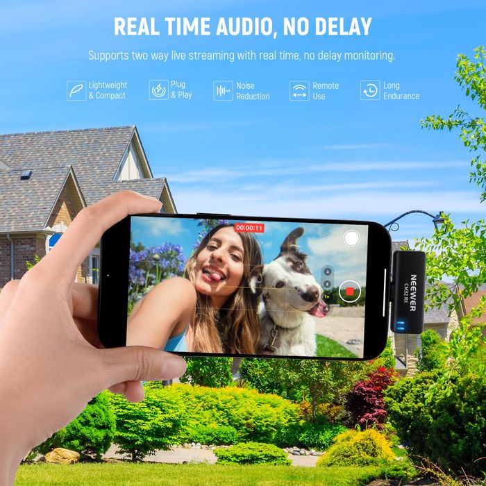 Проф. безжична система. Безжичен микрофон. Type C. Влог