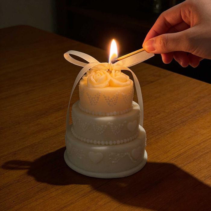 Соева свещ „Торта“ – аромат Ванилия