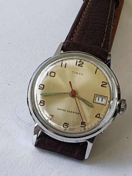 Ceas Timex Calendar Mecanic 30,5 mm-Funcționează excelent!