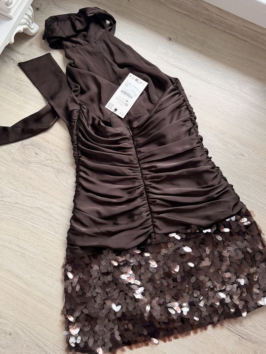 Zara кафява рокля – нова с етикет (XS)