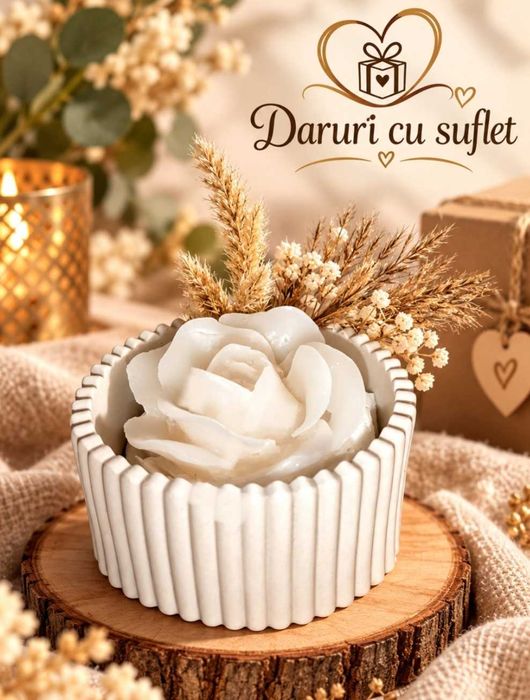 Lumanare decorativa handmade
