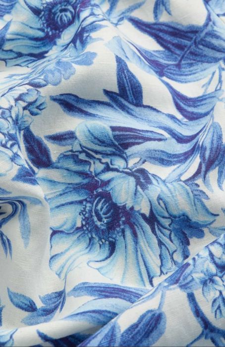 Rochie cu volane din mix de in H&M