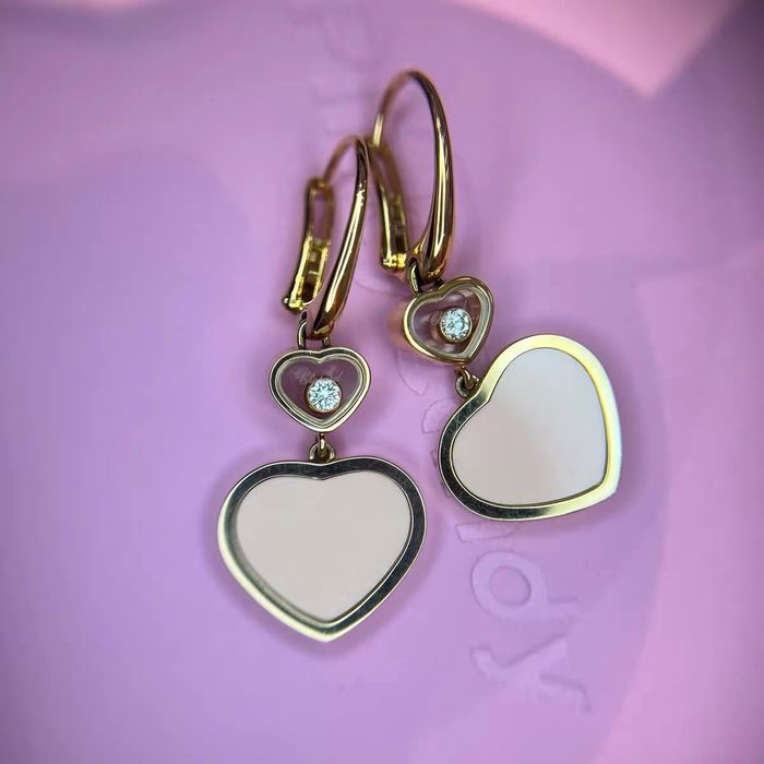 Серьги Chopard розовые