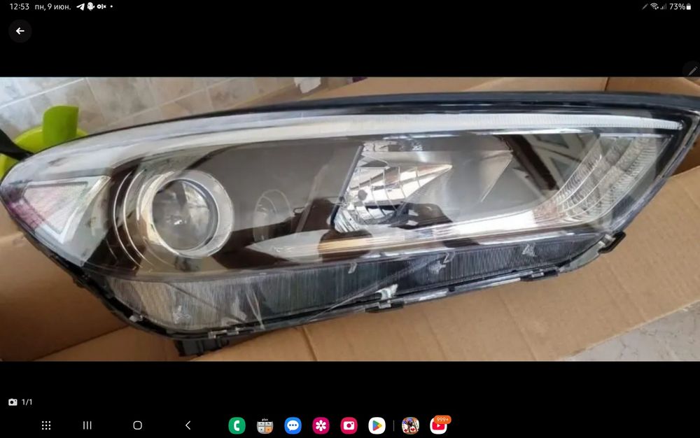 Фара передняя правая Hyundai Tucson 2018 года. Оригинал