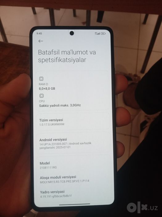 Xiaomi11t 8+8 128