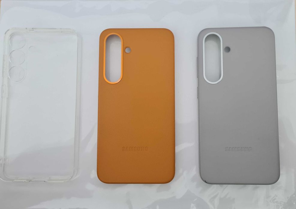 Оригинален Samsung Galaxy S25 case/кейс/калъф - gold, gray, transparent