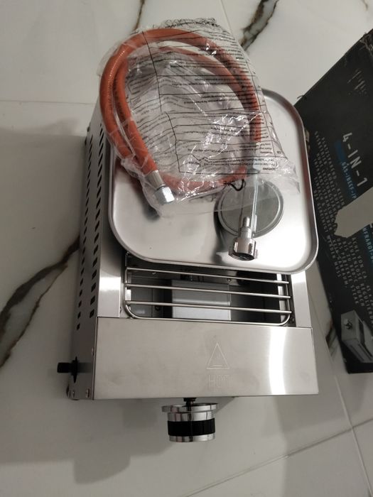 Grătar pe gaz și plita portabil