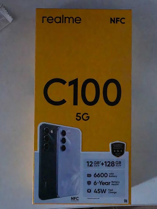 ЧИСТО НОВ Realme C100 5G 128GB / 12GB RAM - Неразопакован / Гаранция към А1