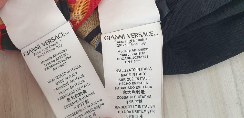 Versace Gianni Versace Medusa Swim  4 - M 2Бр НОВО ОРИГИНАЛ Мъжки Банс