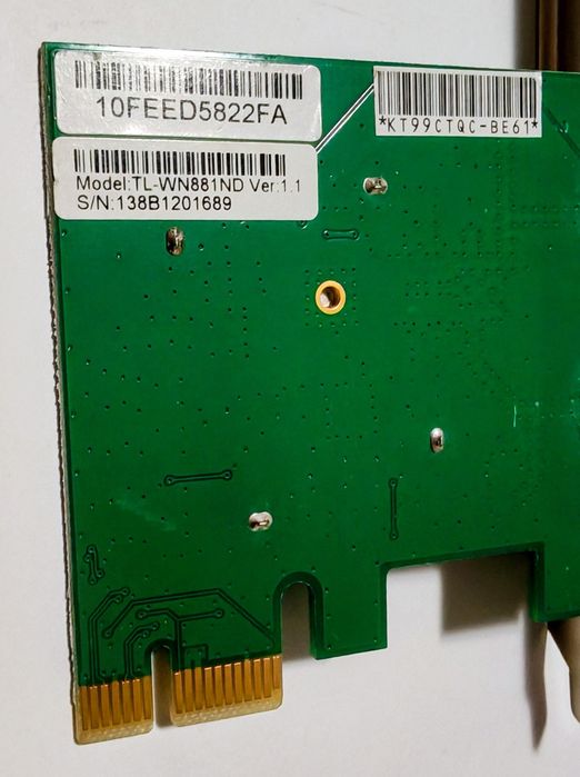 Placa de retea Wireless PCI Express TP-LINK TL-WN881ND, 300 Mbps