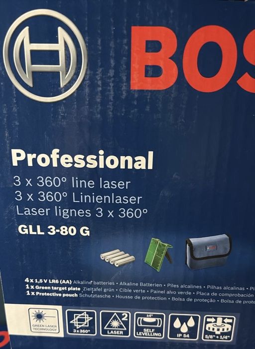 PRO GLL 3-80G Nivelă laser cu linii , nou , sigilat