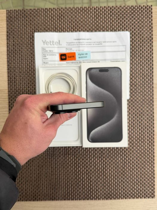 36м гаранция! iPhone 15 Pro MAX Лизинг от 50лв/м BLACK Titanium