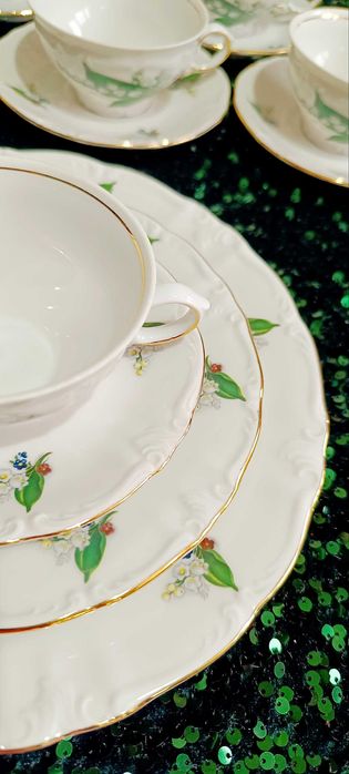 Winterling Антикварный чайно столовый сервиз Бавария