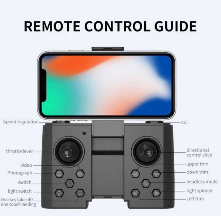 Дрон F190 с 4K камера, LED светлини и WiFi. Перфектният подарък.