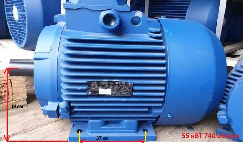 Асинхронные электродвигатели в ассортименте