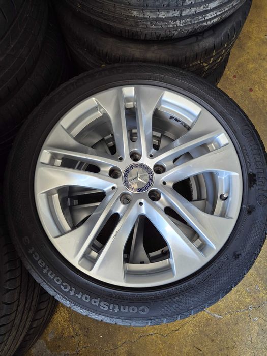 4 ROTI Jante Anvelope 5x112 235/45/17 OEM Mercedes C-Class E-Class