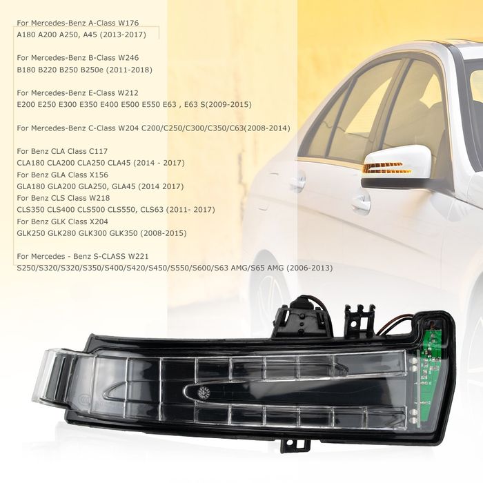 Мигачи за огледала Mercedes W204 W176 W246 W212  X156  C117  X204