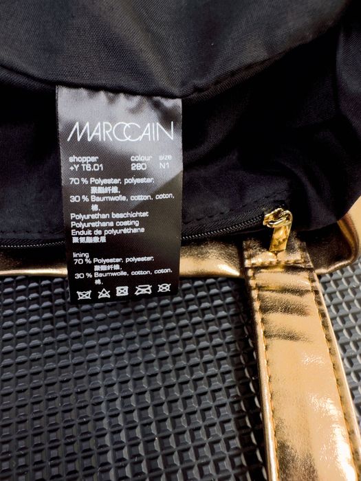 Marc Cain дамска чанта златиста голяма