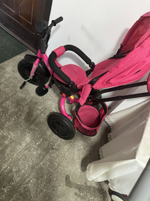 Tricicleta copii roz noua