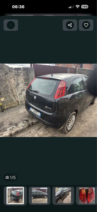 Haion , Hayon,portiere, Bara Spate,Fiat Punto