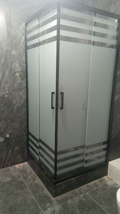 Душавые кабина из закалённого скекло ПРЕМИУМ 8 - 10 мм / Установка