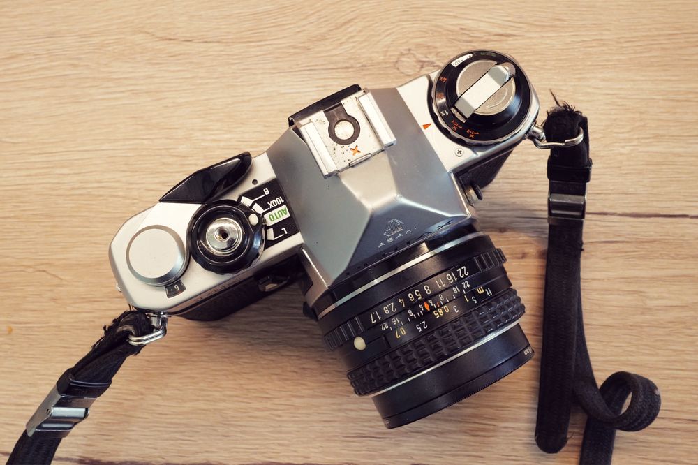 Aparat foto Pentax ME film obiectiv 50mm F1.8 SLR superb