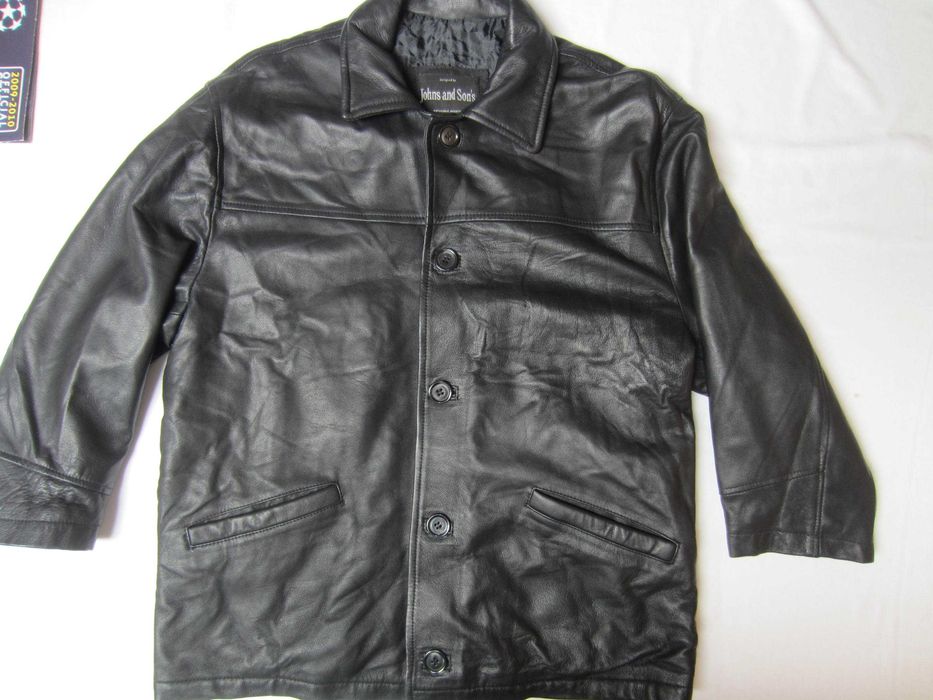 Haina piele Johns & Son's, masura 46,stare f. buna  vezi DESCRIEREA