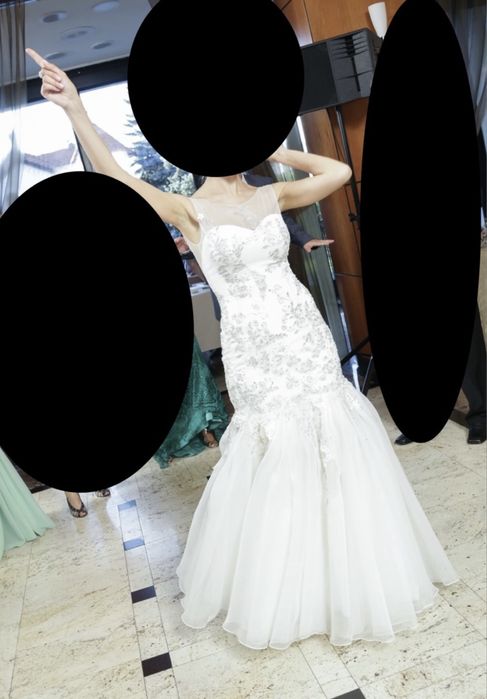 rochie mireasa sirena ivoire