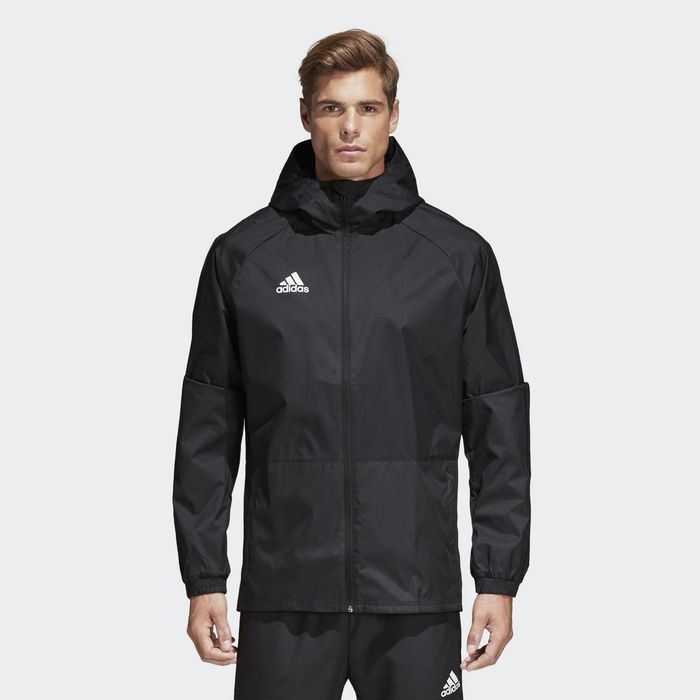 Adidas Condivo Rain Jacket оригинално яке S Адидас спорт ветровка черно горно с качулка