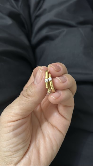 Серьги с брилиантами 750 пробы