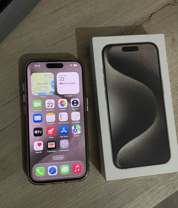 iPhone 15 Pro 128GB (98% Батерия) – Като нов!