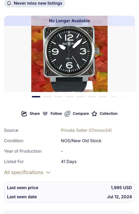 Bell&Ross Automatic swiss watch