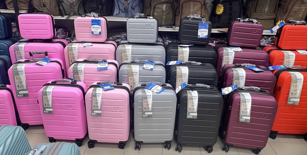 Куфар за ръчен багаж 57x38x23 см Лек ABS с разширител 5см, 4 колела