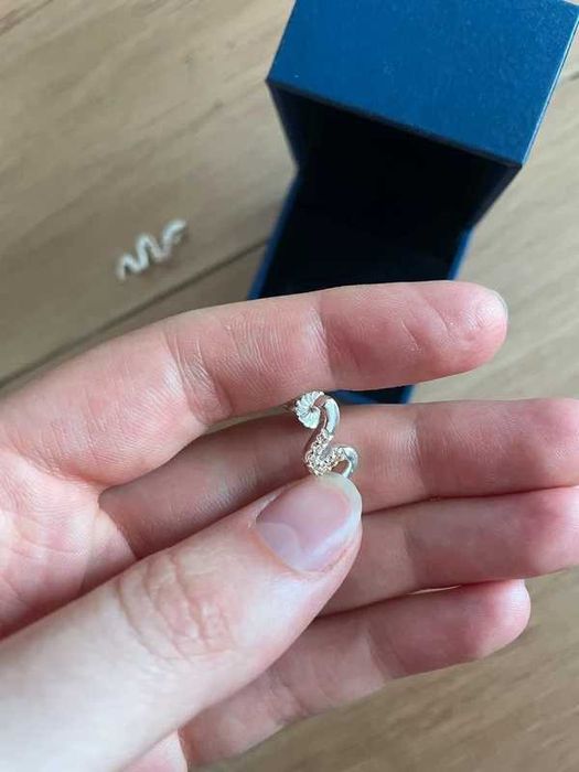 set cercei si pandantiv de argint Swarovski