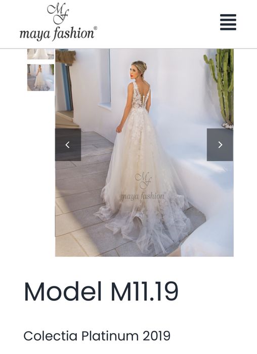 Vând rochie de mireasă Maya Fashion