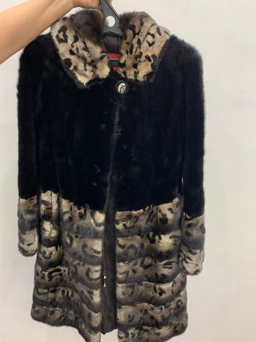 Шуба норковая с копюшоном