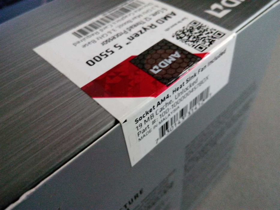 AMD Ryzen 5 5500 запечатанный с кулером (BOX версия)