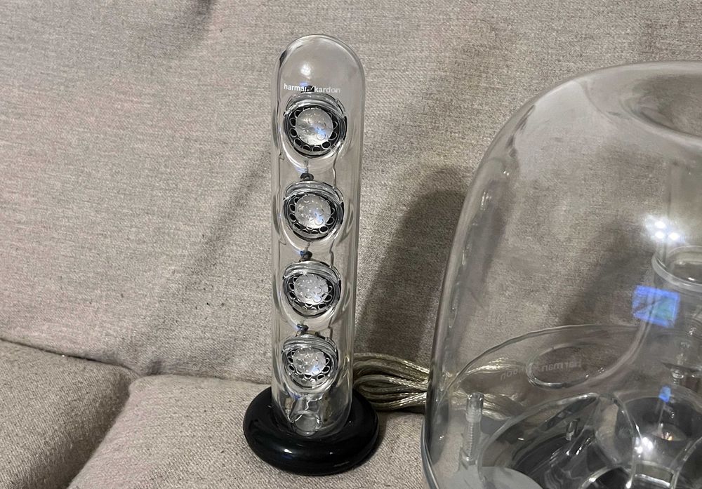Boxe Harman Kardon SoundSticks III 2.1 transparente perfect funcțional