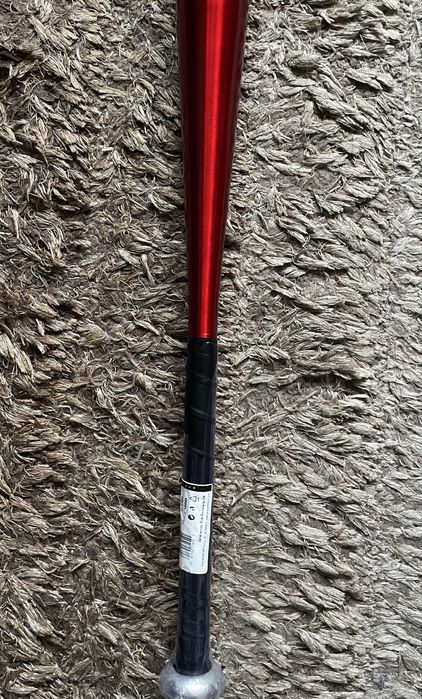 Bata de baseball aluminiu rosu/red